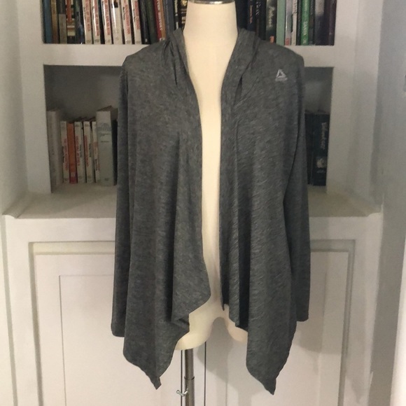 Reebok Jackets & Blazers - Reebok Women’s Gray Lightweight Hooded Cardigan M (T138)